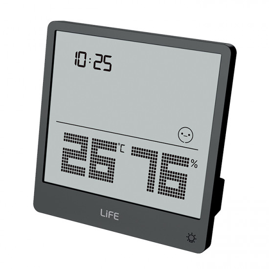 LiFE SIMPLE BLACK Ψηφιακό θερμόμετρο και υγρόμετρο εσωτερικού χώρου - LiFE