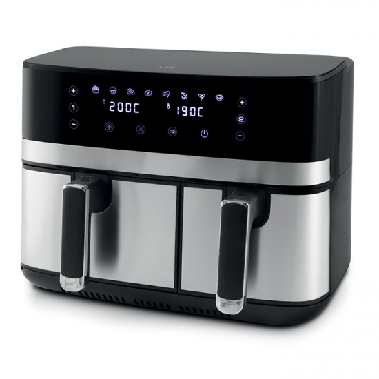 LiFE IN SYNC Διπλή Φριτέζα αέρος 8.6L, 2700W - LiFE
