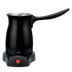 LiFE ΜΕ ΟΛΙΓΗ Flat Black Series Ηλεκτρικό μπρίκι με αισθητήρα υπερχείλισης, 800W - LiFE