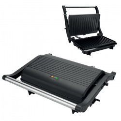 LiFE PANINI Flat Black Series Τοστιέρα με αντικολλητικές grill πλάκες, 1000W - LiFE