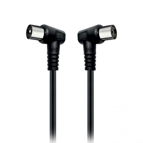 NOD AC90-3B BLACK Καλώδιο κεραίας υπό γωνία 90°, RF αρσενικό - RF θηλυκό, 3m - NOD