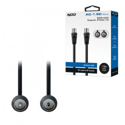 NOD AC-1.5C BLACK Καλώδιο κεραίας RF αρσενικό - RF θηλυκό, 1.5m - NOD