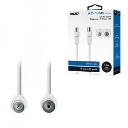 NOD AC-1.5C WHITE Καλώδιο κεραίας RF αρσενικό - RF θηλυκό, 1.5m - NOD