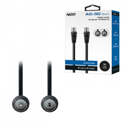 NOD AC-3C BLACK Καλώδιο κεραίας RF αρσενικό - RF θηλυκό, 3m - NOD