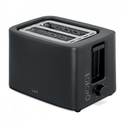 LiFE CRUNCHY Flat Black Series Αυτόματη φρυγανιέρα 2 θέσεων, 750W - LiFE