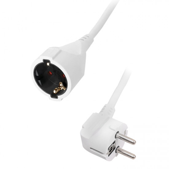SONORA EC2W125 Προέκταση καλωδίου σούκο 2 μέτρα ( 3 x 2.5mm²) σε λευκό χρώμα - SONORA