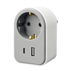 SONORA PAW100 AC20 Αντάπτορας με pass-through και 2 θύρες USB (1 x USB-C & 1 x USB-Α) - SONORA