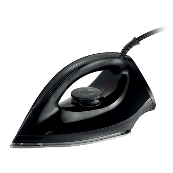 LIFE SATIN BLACK Ξηρό σίδερο με αυτόματη απενεργοποίηση, 1000W - LiFE