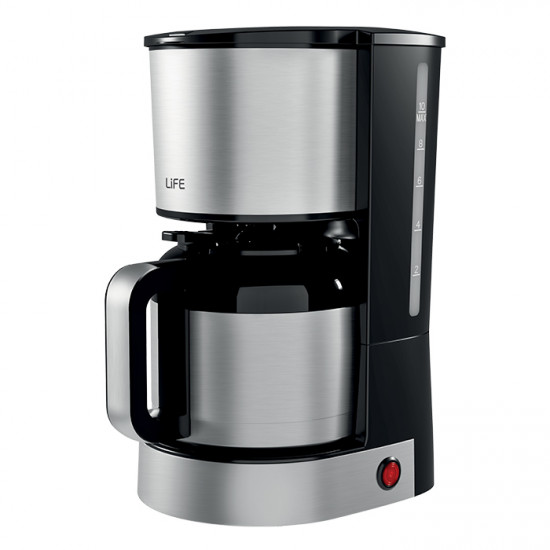 LiFE JAVA Καφετιέρα φίλτρου με κανάτα θερμός 1.2L, 800W - LiFE