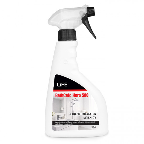 LiFE BATHCALC HERO 500 Καθαριστικό αλάτων μπάνιου, 500ml - LiFE
