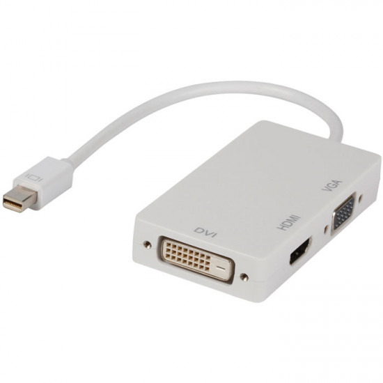VLMP 37465 W0.20 Αντάπτορας Mini DisplayPort σε DVI, VGA και HDMI. - VALUELINE