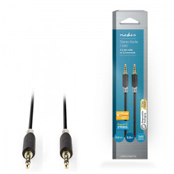 NEDIS CABW22000AT30 Καλώδιο ήχου 3,5mm Stereo αρσ. - αρσ., 3m, σε ανθρακί χρώμα. - NEDIS