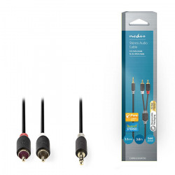 NEDIS CABW22200AT30 Καλώδιο 2x RCA αρσ. - 3,5mm Stereo αρσ, 3m. - NEDIS