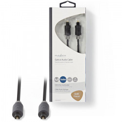 NEDIS CABW25000AT30 Καλώδιο οπτικής ίνας, TosLink αρσ. - αρσ., 3m, σε ανθρακί χρώμα. - NEDIS