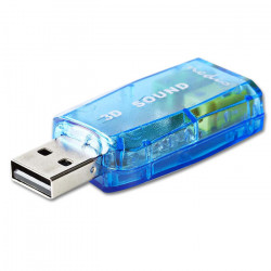 NEDIS USCR10051BU Εξωτερική κάρτα ήχου USB 2.0. - NEDIS