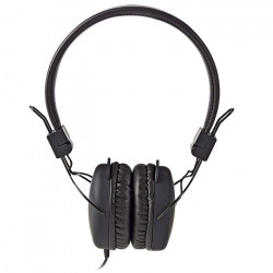 NEDIS HPWD1100BK On-ear ακουστικά με καλώδιο 1.20m,σε μαύρο χρώμα. - NEDIS