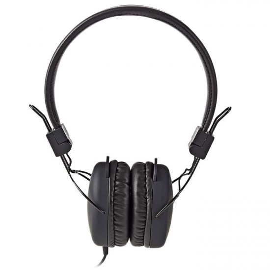 NEDIS HPWD1100BK On-ear ακουστικά με καλώδιο 1.20m,σε μαύρο χρώμα. - NEDIS