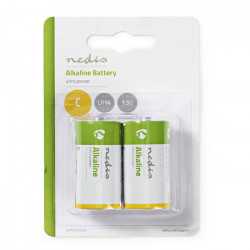 NEDIS BAAKLR142BL Αλκαλικές μπαταρίες LR14 C, 1.5V σε blister 2 μπαταριών - NEDIS