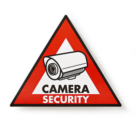 NEDIS STCKWC105 Αυτοκόλλητο CAMERA SECURITY 148x123mm. - NEDIS