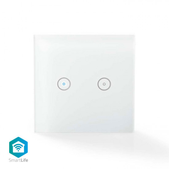NEDIS WIFIWS20WT WiFi Smart Light Switch Dual. - NEDIS