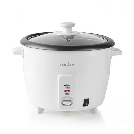 NEDIS KARC06WT Βραστήρας ρυζιού 0,6L, σε λευκό χρώμα. - NEDIS