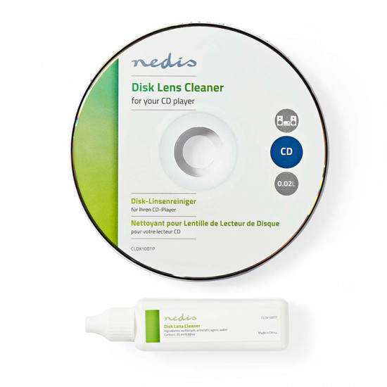 NEDIS CLDK100TP Κιτ καθαρισμού κεφαλής CD player και υγρό 20ml. - NEDIS