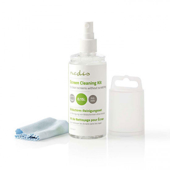 NEDIS CLSN100TP Κιτ καθαρισμού, 150 ml υγρό + πανάκι - NEDIS