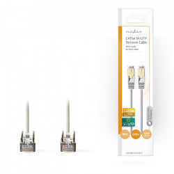 NEDIS CCGP85121GY015 Καλώδιο δικτύου CAT 5e, SF/UTP, 0.15m σε γκρι χρώμα. - NEDIS