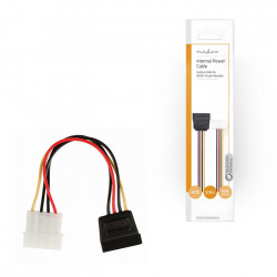 NEDIS CCGP73500VA015 Καλώδιο-αντάπτορας τροφοδοσίας SATA 15-pin θηλ. σε Molex αρσ., 0.15m. - NEDIS