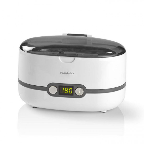 NEDIS JECL110WT Συσκευή καθαρισμού υπερήχων 50W, σε λευκό χρώμα. - NEDIS