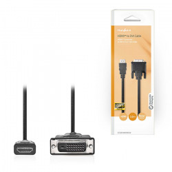 NEDIS CCGB34800BK20 Καλώδιο High Speed HDMI αρσ. - DVI-D 24+1-Pin αρσ., 2.00m σε μαύρο χρώμα. - NEDIS