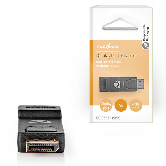 NEDIS CCGB37915BK Αντάπτορας DisplayPort αρσ. σε HDMI θηλ. - NEDIS