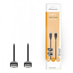 NEDIS CCGB60000BK20 Καλώδιο USB High-Speed A αρσ. - USB A αρσ., 2.00m. - NEDIS