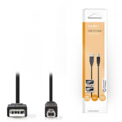 NEDIS CCGB60100BK20 Καλώδιο USB High-Speed A αρσ. - USB B αρσ., 2.00m. - NEDIS