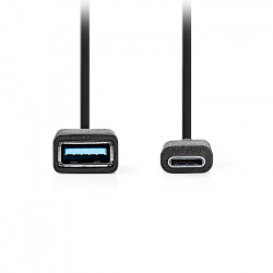 NEDIS CCGB61710BK02 Καλώδιο OTG, USB 3.2 Gen 1x1 Type-C αρσ. - USB Α θηλ., 0.15m. - NEDIS