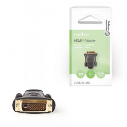 NEDIS CVGB34912BK Αντάπτορας HDMI θηλ. - DVI-D 24+1p αρσ., με επίχρυσες επαφές. - NEDIS