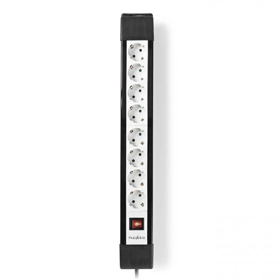 NEDIS EXSO830F1PRO Πολύπριζο 8 θέσεων με διακόπτη ON/OFF και καλώδιο 3.00m. - NEDIS
