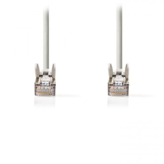 NEDIS CCGT85110GY10 Καλώδιο δικτύου CAT 5e, F/UTP, 1.00m σε γκρι χρώμα. - NEDIS