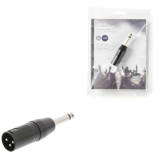 NEDIS COTP15942BK Αντάπτορας XLR 3-Pin αρσ. σε 6.35 mm mono αρσ. - NEDIS