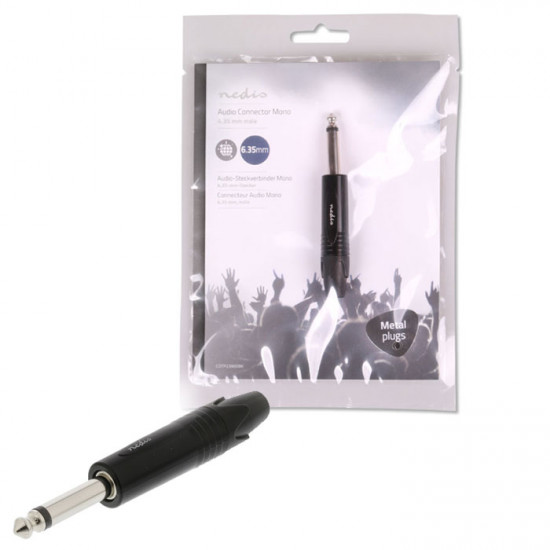 NEDIS COTP23900BK Βύσμα 6.35mm αρσ. mono. - NEDIS