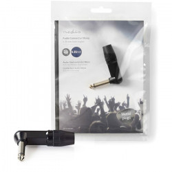 NEDIS COTP23902BK Βύσμα 6.35mm mono, γωνία. - NEDIS