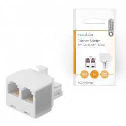 NEDIS TCGP90995WT Ταφ RJ11 6x4, 1 αρσ. - 2 θηλ - NEDIS