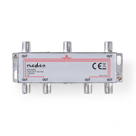 NEDIS SSPL600ME CATV F-Splitter. - NEDIS