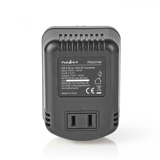 NEDIS POCO104 Μετατροπέας από 230 V AC σε 110 V AC, 45W. - NEDIS
