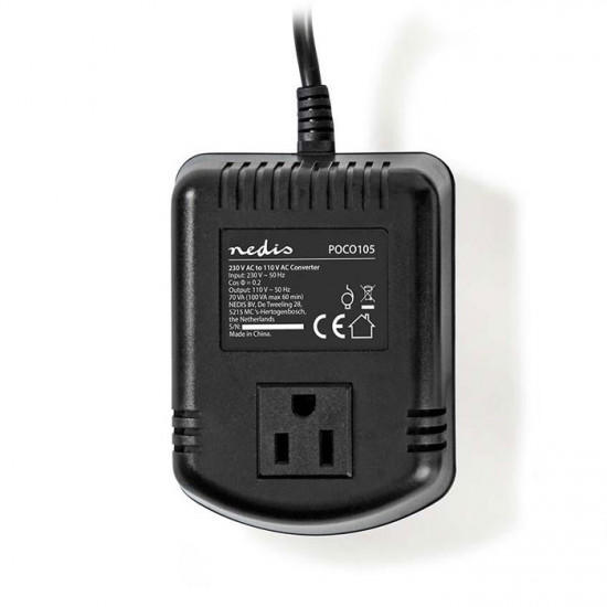 NEDIS POCO105 Μετατροπέας από 230 V AC σε 110 V AC, 100W. - NEDIS