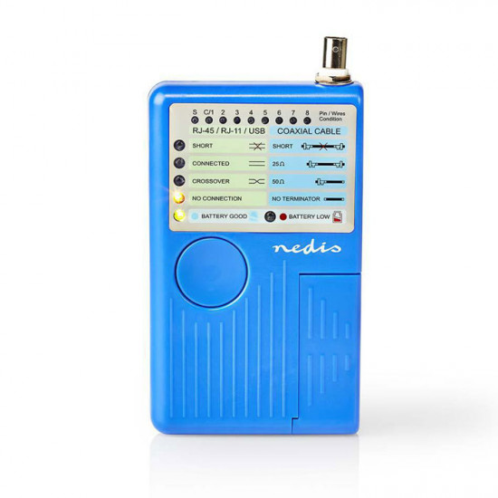 NEDIS NWCTM100BU Πολυλειτουργικό tester καλωδίων δικτύου. - NEDIS