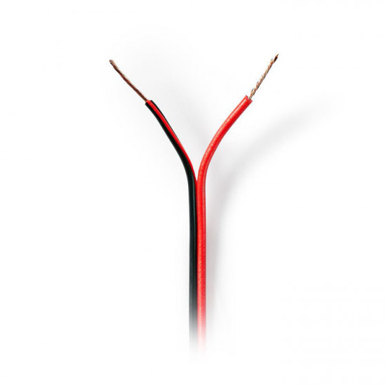 NEDIS CAGW0500BK1000 Καλώδιο ηχείων 2x 0,50 mm² σε κουλούρα 100 μέτρων. - NEDIS