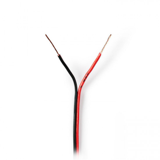 NEDIS CAGW0350BK1000 Καλώδιο ηχείων 2x 0,35mm², σε κουλούρα 100 μέτρων. - NEDIS