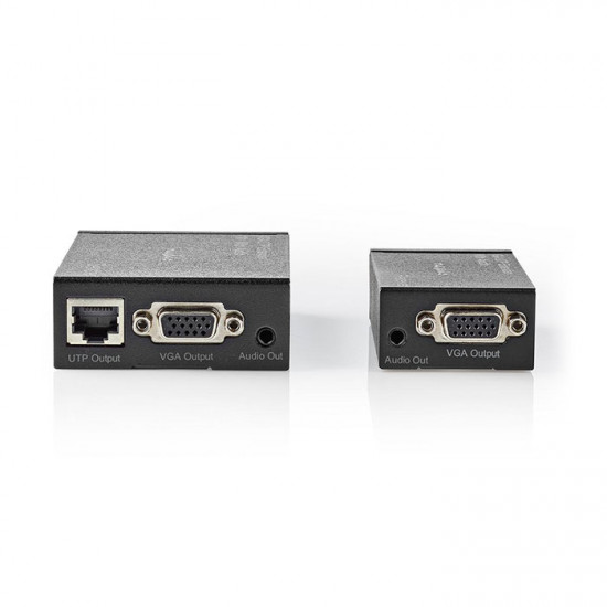 NEDIS CREP5930BK VGA Extender μέσω UTP για επέκταση του σήματος ήχου και εικόνας μέχρι 300m. - NEDIS