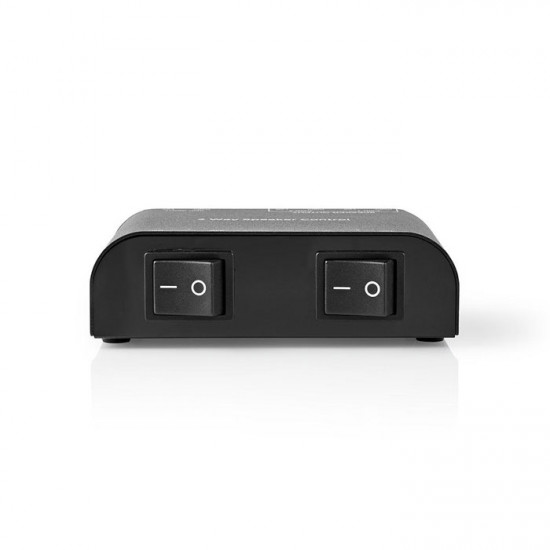 NEDIS ASWI2602BK Συσκευή για σύνδεση 2 σετ ηχείων 4-16 Ω, σε 1 ενισχυτή. - NEDIS